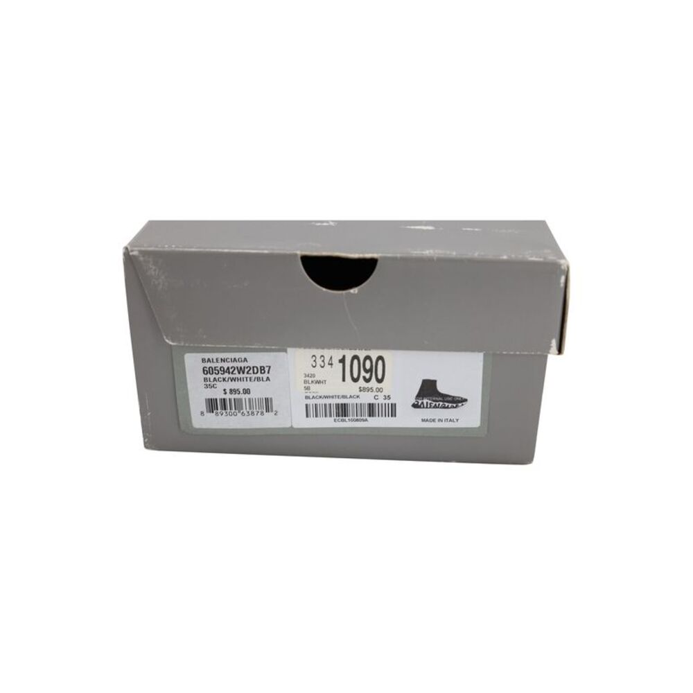 Balenciaga Recycled Knit Graffiti Sneaker In Black Polyester - Picture 5 of 8